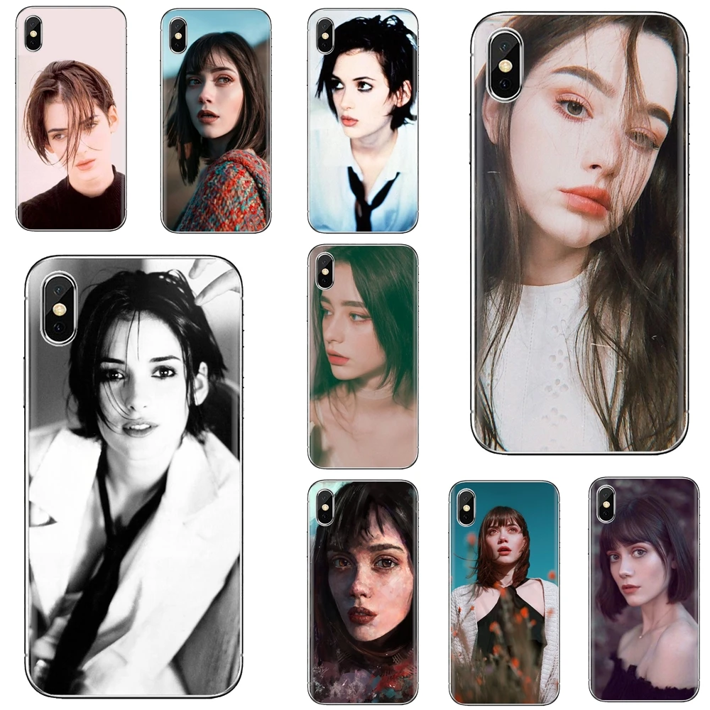 Мягкий чехол для телефона с красивой девушкой и принтом Samsung Galaxy Note 3 4 5 8 9 S3 S4 S5 Mini S6