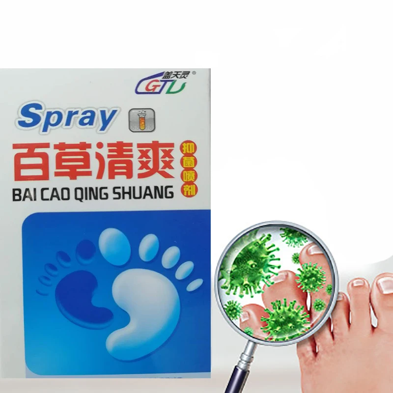 A spray to prevent foot odor, Gaitianling Chinese herbal medicine cool skin antibacterial spray