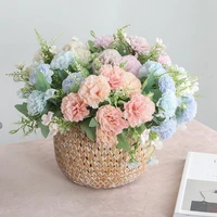 artificial flowers cheap christmas home wedding decor accessories diy mothersday gift fake plastic plants silk 7heads carnation