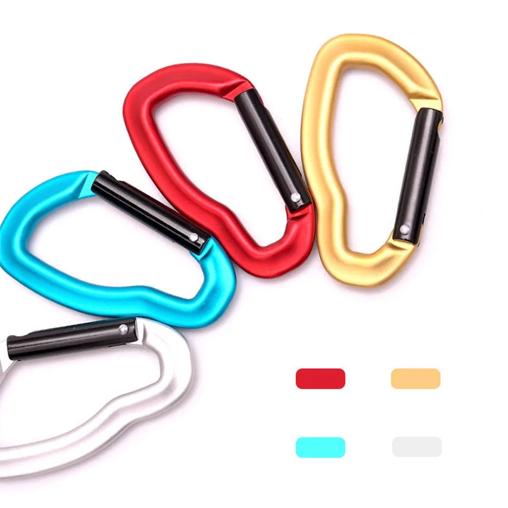 

1pc D-shaped Carabiner 7.5x4x3cm Color Spring Hook Hanging Buckle Durable Mountaineering Keychain Outdoor Camping Climbing Tool