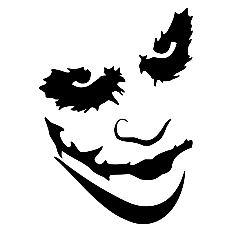 

A-0886 Personalized Clown Face Modeling Personality Car Stickers PVC Fashion Auto Window Bumper Sunscreen Waterproof Decal Decor