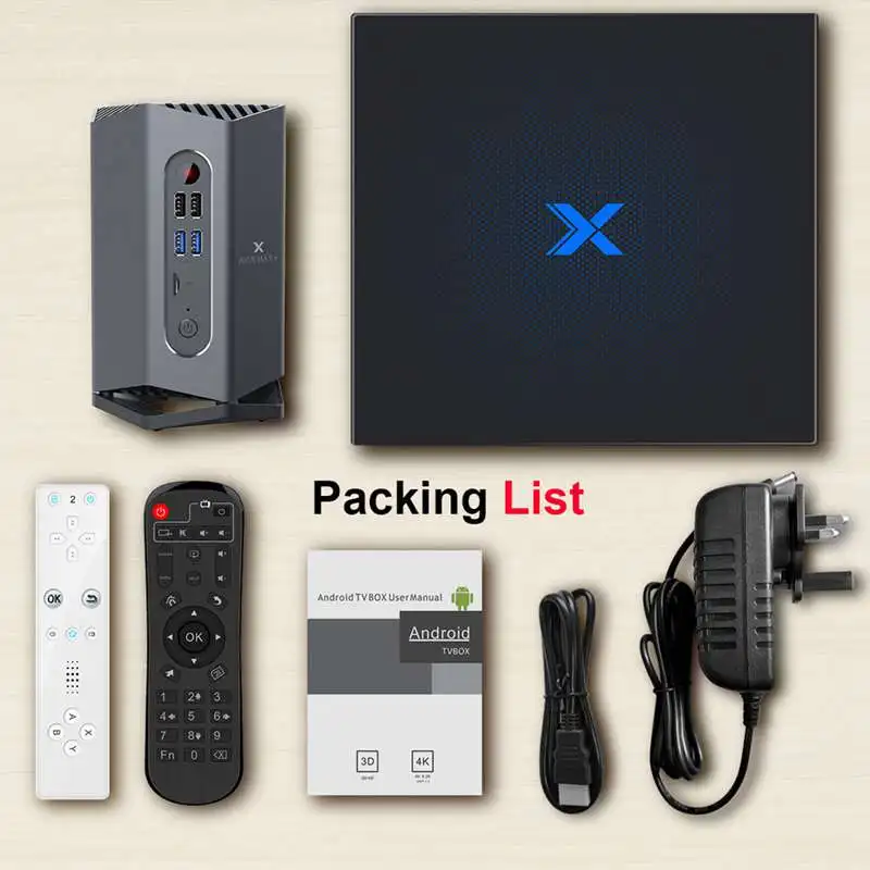 ТВ-приставка A95X Max Plus Android 9.0 Amlogic S922X 4 Гб RAM 64 ГБ ROM 5G Wi-Fi BT 2 с датчиком геймпадом bluetooth