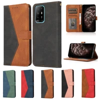 latest wallet phone case for oppo a74 a54 a94 a53 a72 a73 a52 a92 find x3 lite coque card slots flip pu leather protection cover
