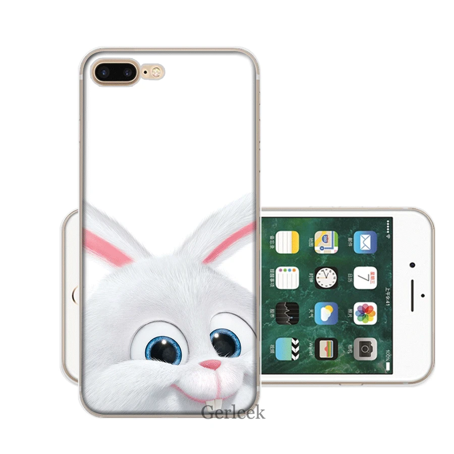 5 Чехол для мобильного телефона из ТПУ для iPhone 11 Pro XR X XS Max iPhone 7 8 6 6S Plus 5 5S SE, чехол с милым кроликом - Цвет: 5