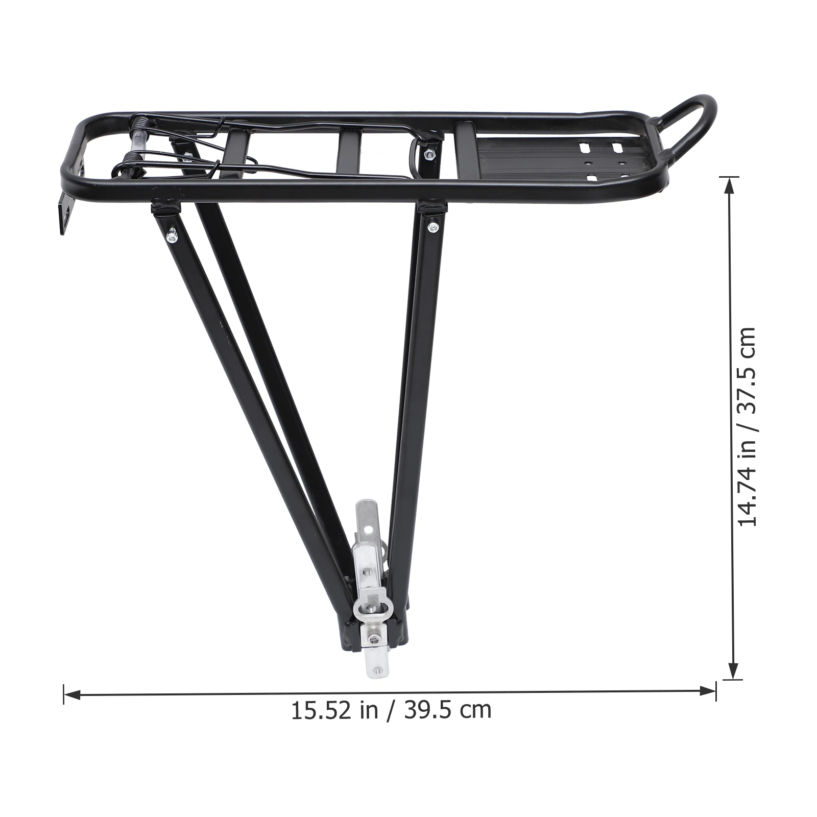 

1 pcs Bicycle Racks Cycling MTB Aluminum Alloy Bicycle Carrier Rear Luggage Rack Shelf Bracket for Disc Brake/V-brake Bike Black