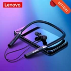 Беспроводные наушники Lenovo HE05, Bluetooth BT 5,0, IPX5 водонепроницаемая Спортивная гарнитура, Двойные стерео басы, hi-fi музыка с микрофоном