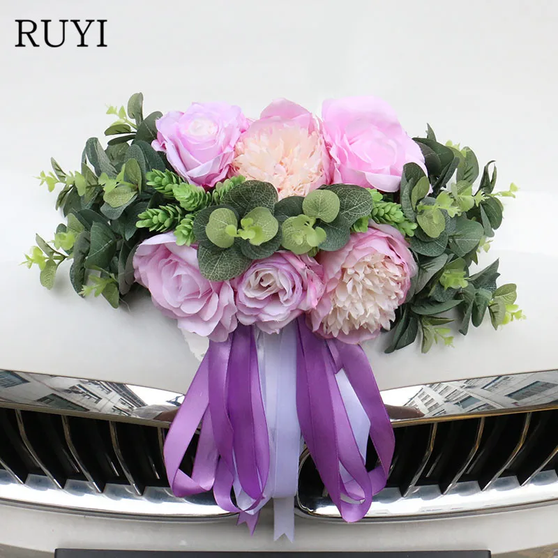 Изготовленные на заказ искусственные цветы для украшения автомобиля сделай сам