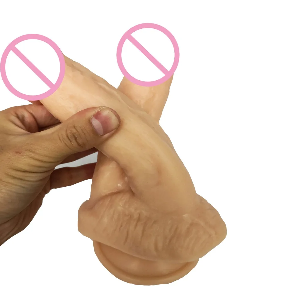 Огромный фаллоимитатор реалистичный двойной супер большой на присоске Вагина