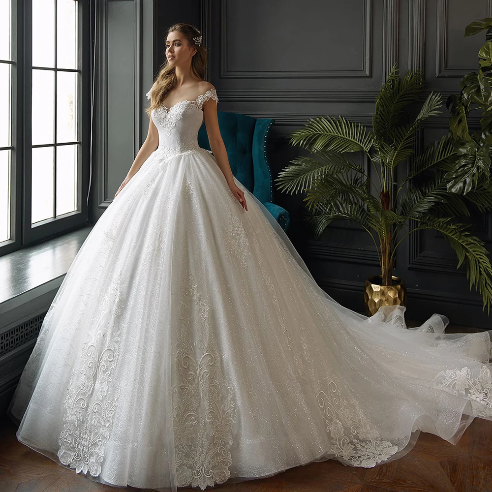Новое поступление бальное платье принцессы свадебные платья Boho Robe De Mariage с