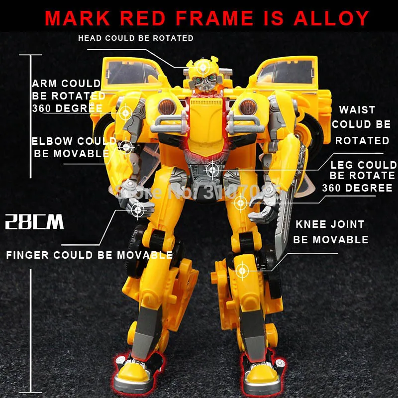 Черная Мамба трансформация BMB Би 28 см большой размер фильм фигурка сплав робот