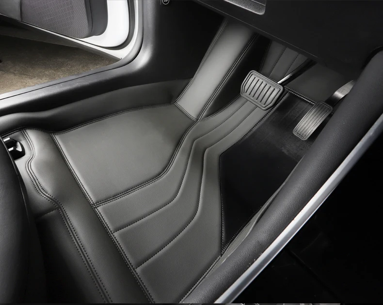 LUCKEASY для Tesla модель 3- автомобиль из микрофибры носить все включено коврики 3 шт./компл