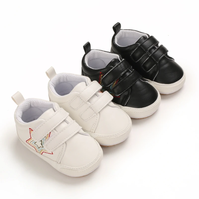 

Spring Girls and Boys Baby Solid Color Rubber Sole Non-Slip Comfort Sneakers 0-8 Months Baby Casual Shoes Baby Walking Shoes