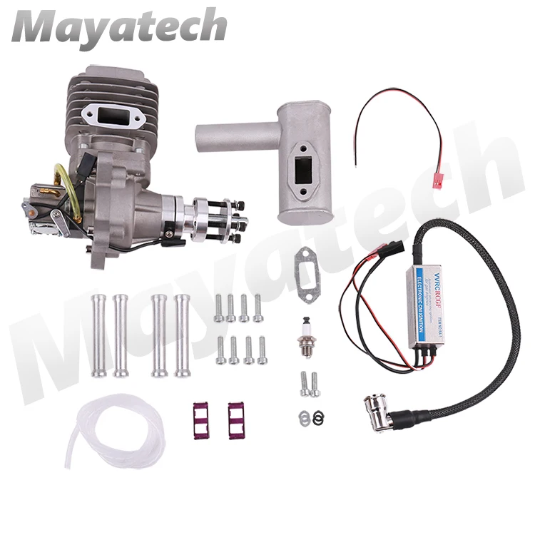 RCGF 56cc бензиновый/бензиновый двигатель для радиоуправляемого самолета два штриха один цилиндр боковой выхлоп натуральный воздух