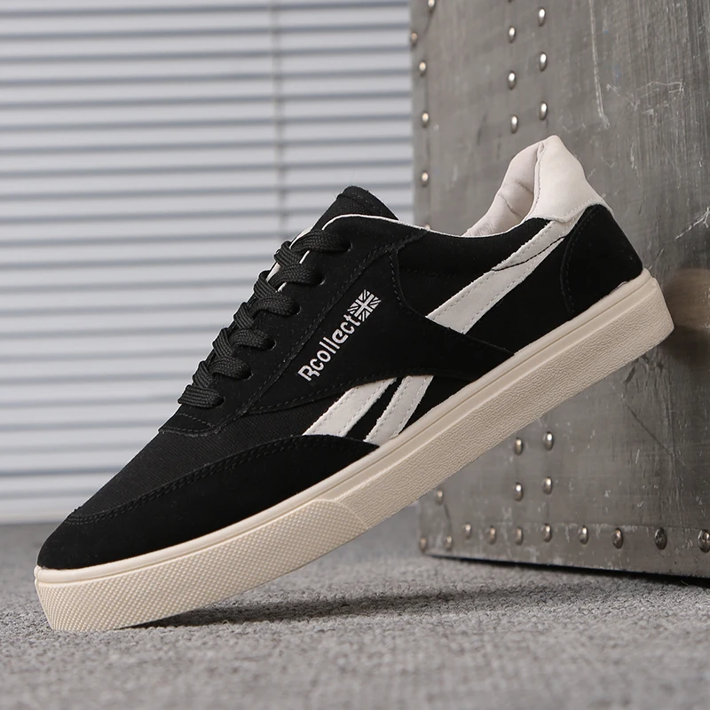 Men Shoes Canvas Casual Fashion Sneakers Spring/Autumn 2019 New Breathable Lace-up Low-up Mixed Colors Mens High Quality | Обувь