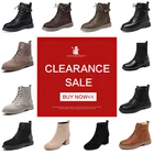 Женские ботинки на платформе; Коллекция 2021 года; Сезон Зима; Короткие плюшевые теплые ботинки на шнуровке с круглым носком; Botas Mujer; Не сужающийся книзу массивный каблук; Женская обувь; Распродажа