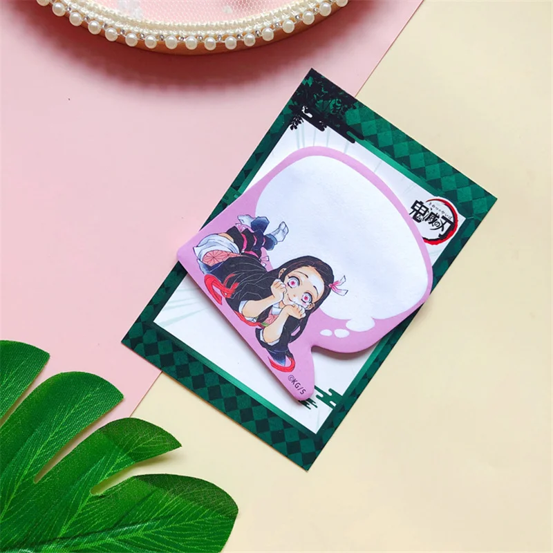 Anime Demon Slayer Cosplay Sticky Note Kimetsu No Yaiba Tanjirou Kamado Paper Desktop Decoration Collection Gift for Students