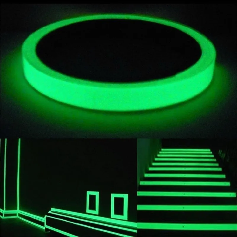 

3M Luminous Tape Self-adhesive Glow Emergency Logo In The Dark Afety Stage Sticker Home Decor Party Supplies Mens Rave Party