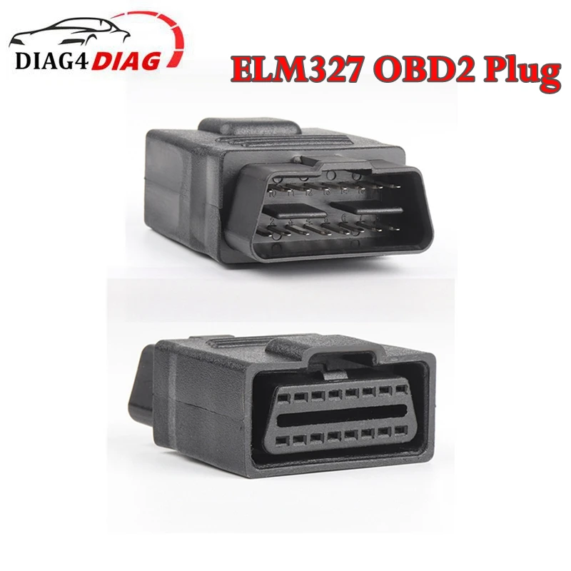 

Штекер-гнездо 16-контактный разъем подходит для ELM327 OBD2 автомобильный тестер адаптер OBD 2 Разъем Автомобильный заводской переходник для снижения потерь