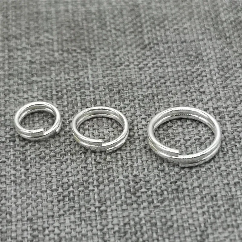 30pcs of 925 Sterling Silver Split Rings 5mm 6mm 8mm for Jewelry Making