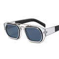 Солнцезащитные очки Suqare для мужчин и женщин, роскошные брендовые дизайнерские дорожные солнечные очки с цветной оправой из поликарбоната и градиентными линзами, 2021 - фото
