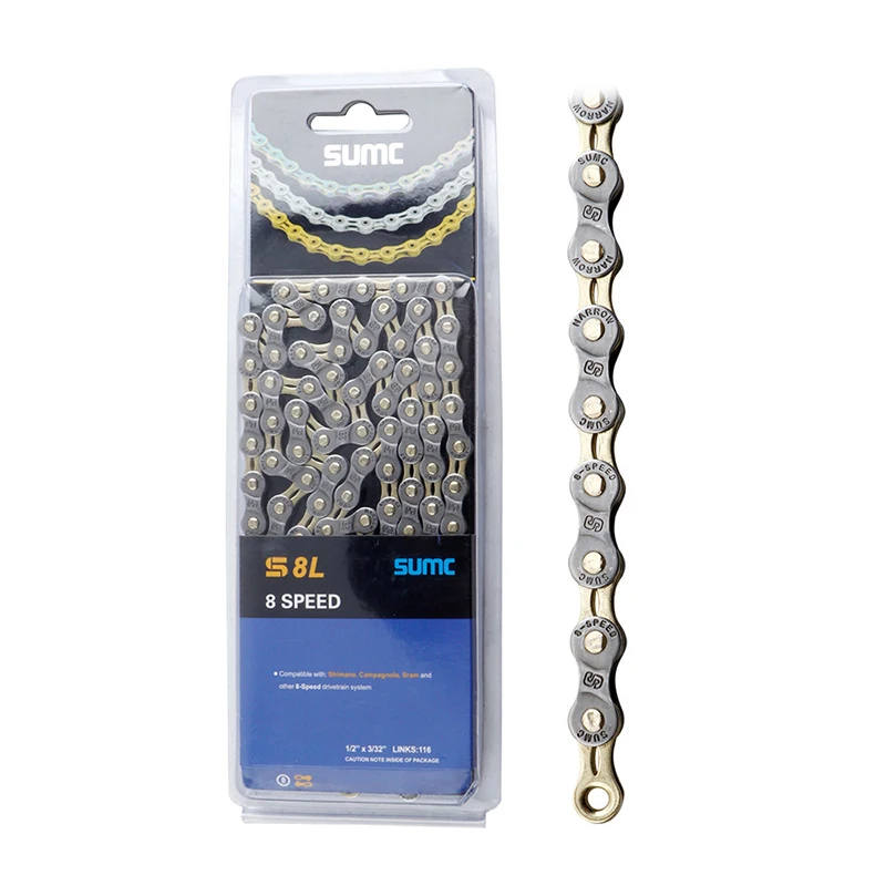 

Цепь велосипедная, 8 скоростей, 116 звеньев, 1 шт.