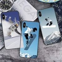 skiing winter snow sports snowboard skis phone case for iphone 13 12 11 mini pro xs max 8 7 6 6s plus x 5s se 2020 xr
