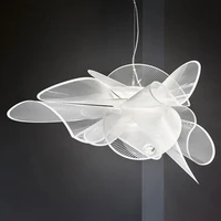 italian nordic butterfly petal shaped designer lamps simple and modern living room dining room bedroom led mesh pendent lights