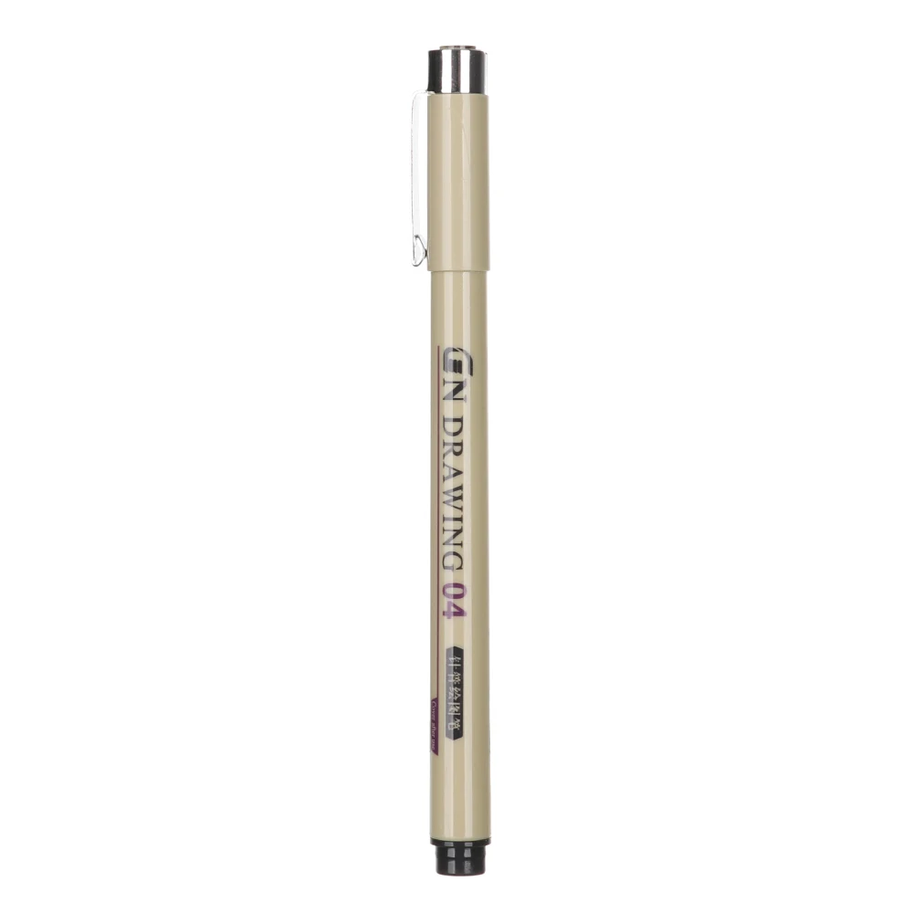 0.4 Pigment Liner чернила маркер для белой доски 0,05 0,1 0,2 0,3 0,4 0,5 0,8 1,0 различных наконечников ручка черная тонкая ручная роспись эскизов ручки с кисточками - Цвет: 0.4
