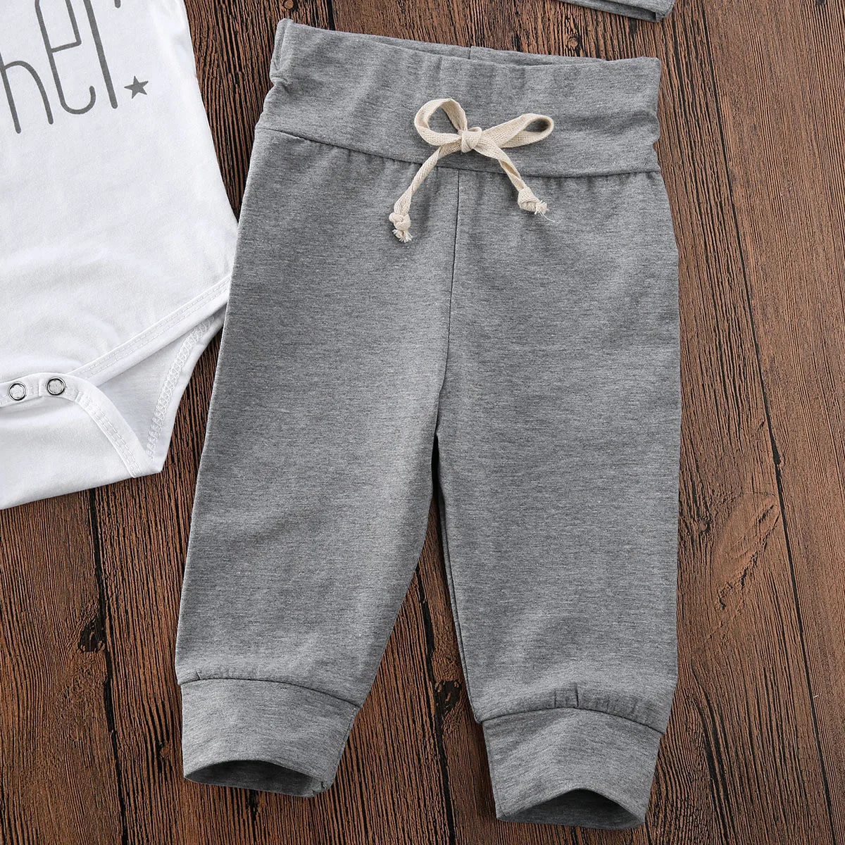 3 шт./комплект детские леггинсы с коротким рукавом и надписью |