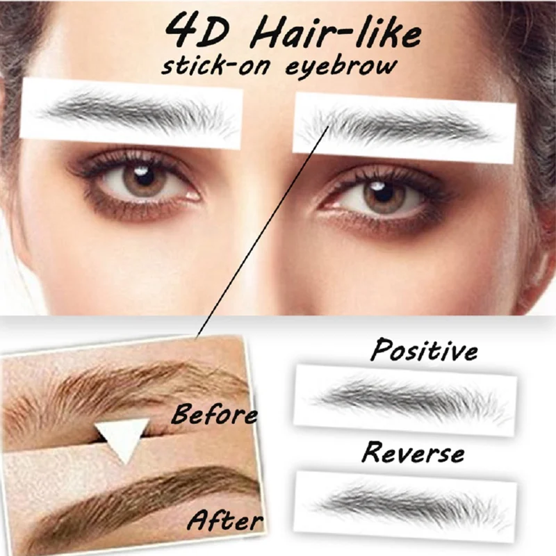

6D Hair-like Authentic Eyebrows Waterproof Long Lasting For Women Lady 2pcs Wholesale