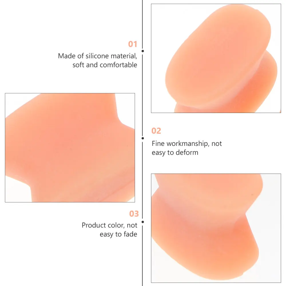 

8Pcs Foot Thumb Orthotic Hallux Valgus Straightener Toe Stretcher Light Brown