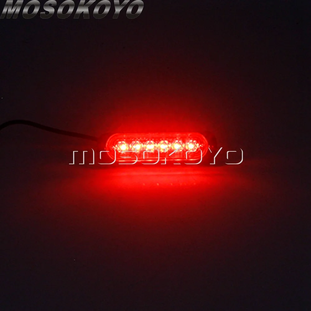 12 В светодиодный номерной знак для мотоцикла вспомогательный задний фонарь бега