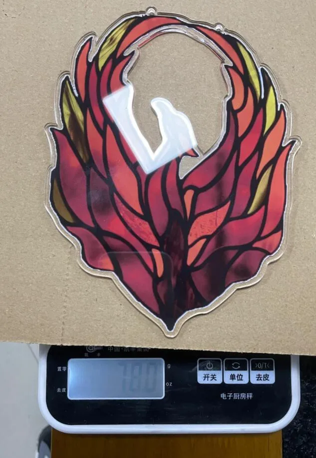 

Phoenixs Stained Glass Window Decoration Red Flame Firebird Window Decoration home decoration accessories