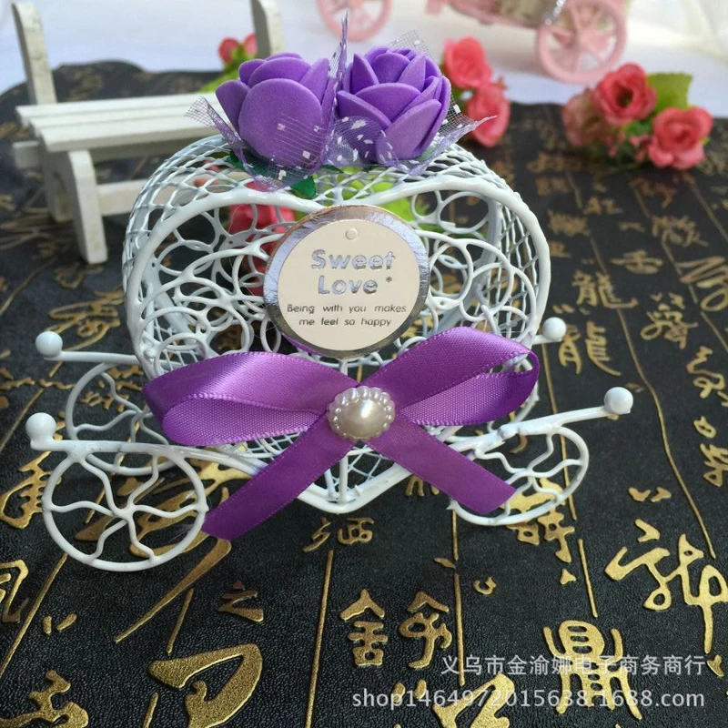 5Pcs Cinderella Carriage Candy Chocolate Boxes Birthday Wedding Party Favour | Дом и сад