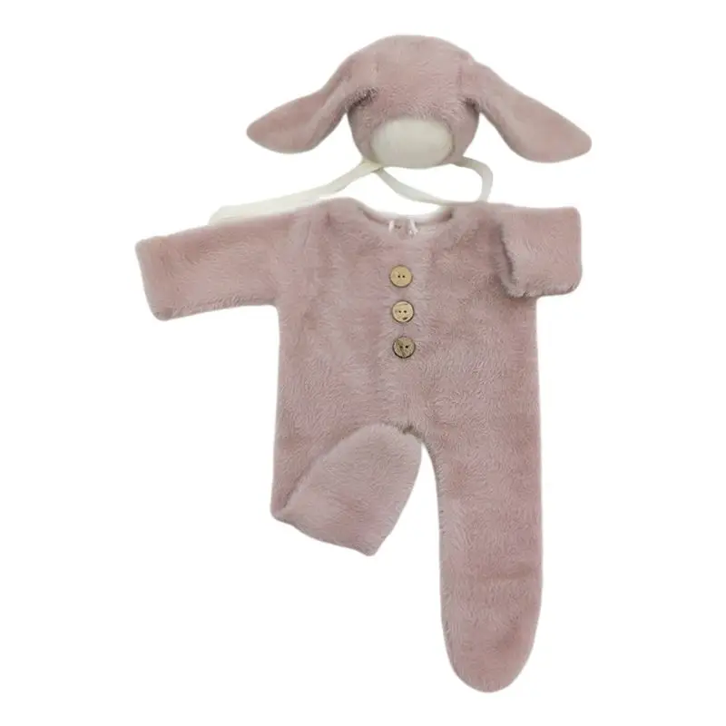 

2Pcs/Set Newborn Photography Props Baby Hat Romper Costumes Infant Outfit Clothe