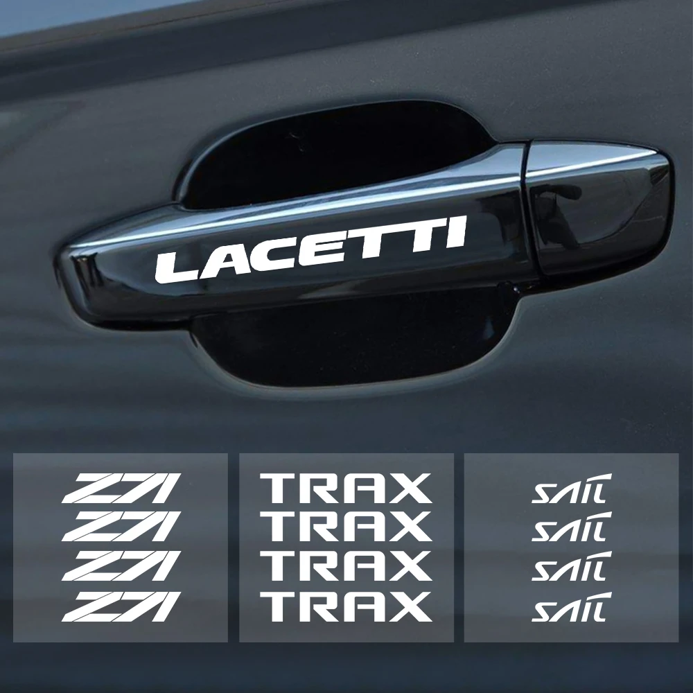 Наклейки на дверную ручку автомобиля для Chevrolet Cruze Lacetti Equinox Trax Captiva SS Z71 Impala Sail Aveo