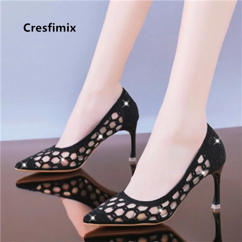 

Женские модные черные удобные туфли на высоком каблуке-шпильке, повседневные золотистые туфли на высоком каблуке для ночного клуба, E5739