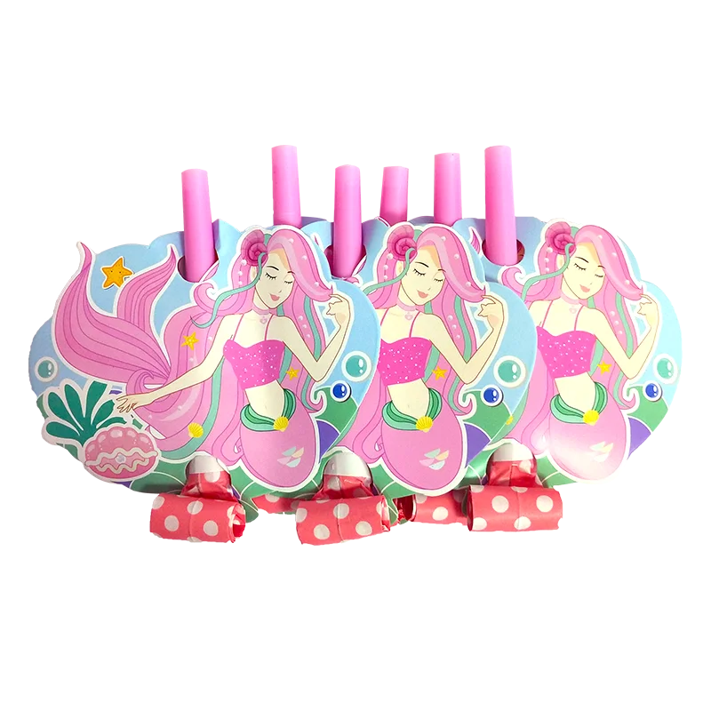 Mermaid Birthday Party Decoration Plate Cup Paper Glasses Happy Disposable Tableware For Kids | Дом и сад