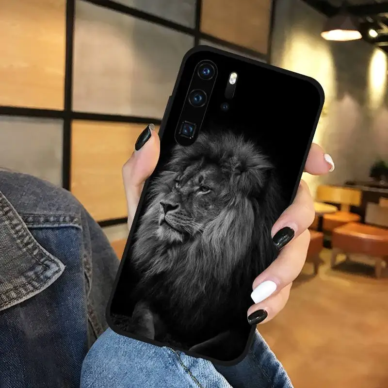 

Animals The Lion Phone Case Funda For Huawei P9 P10 P20 P30 Lite 2016 2017 2019 plus pro P smart