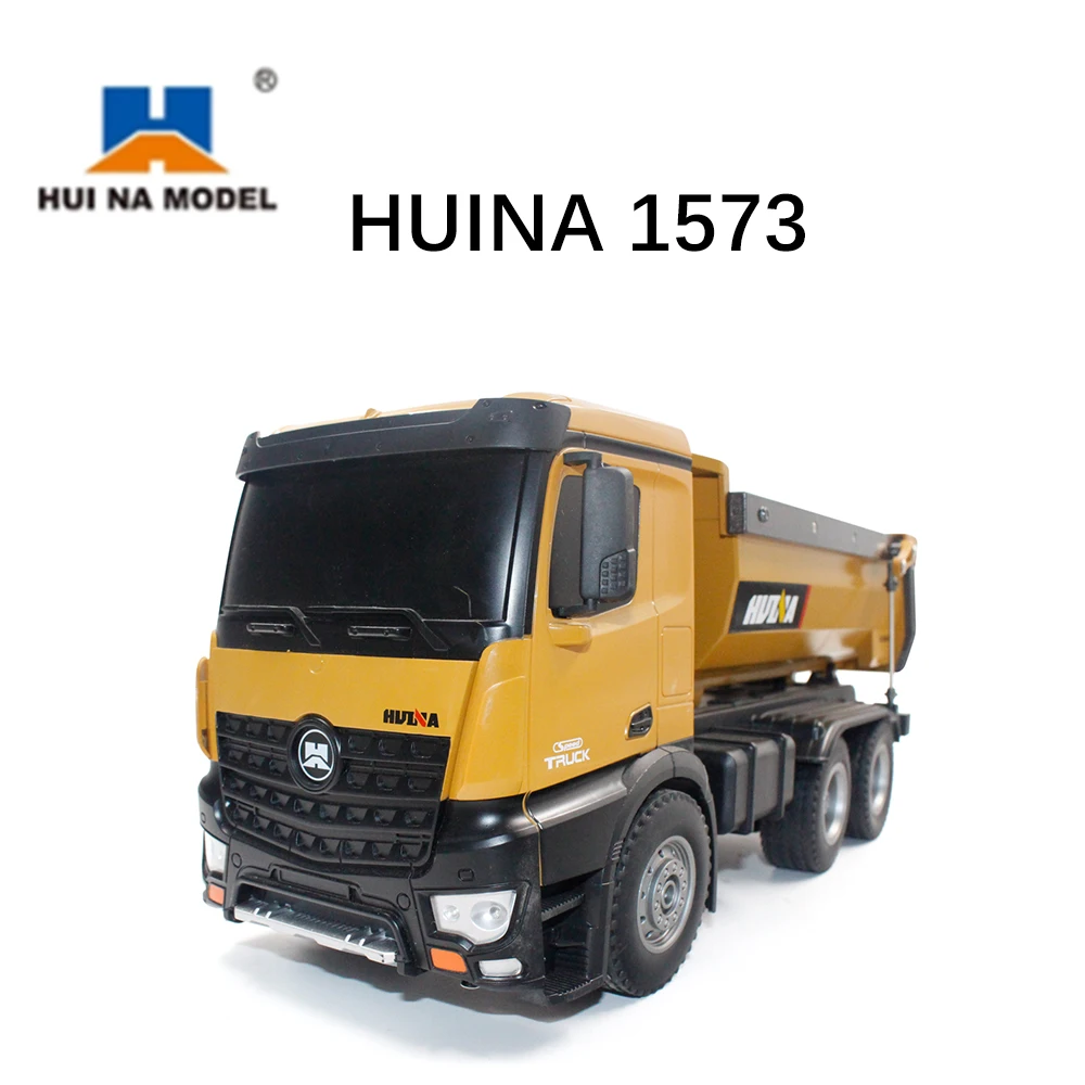 

HUINA масштаб 1573 1/14 RTR 2,4 ГГц 10-канальный Радиоуправляемый инженерный автомобиль Радиоуправляемый грузовик самосвал со светодиодсветильник к...