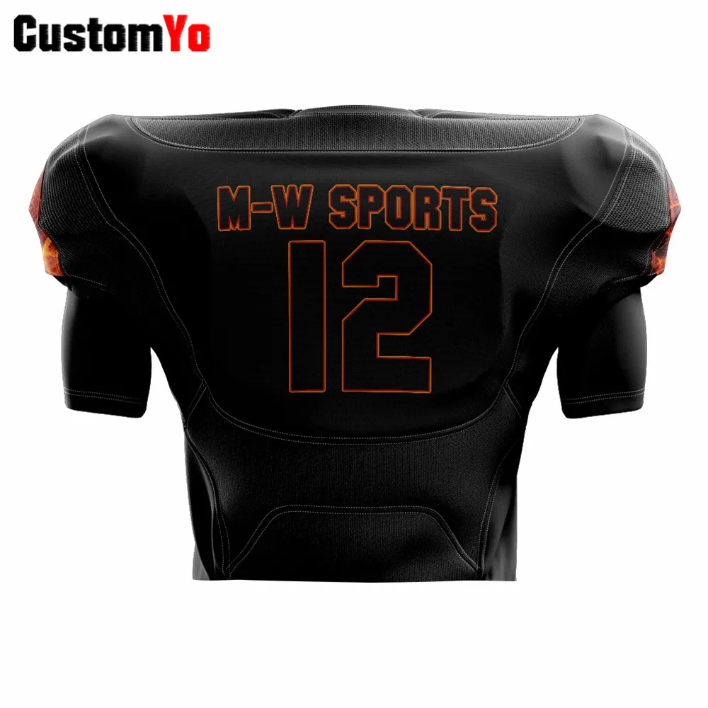 2019 новый дизайн Футбол майки команды черные Майки для американского футбола