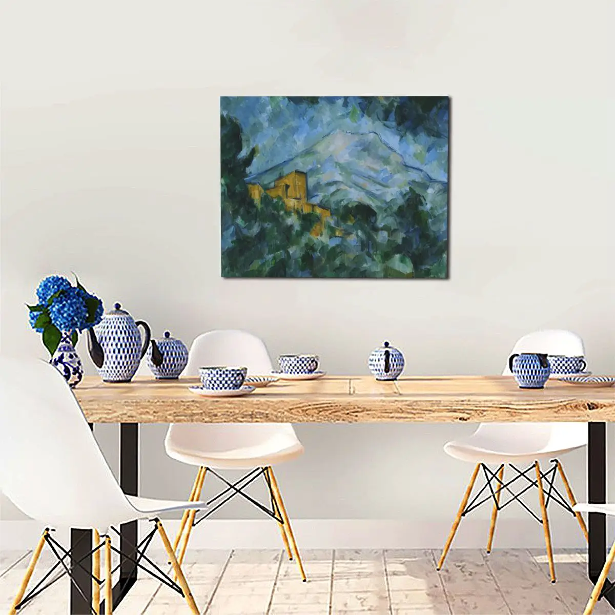 

Cezanne Painting New Retro Decoration Pictures Wood Hall Room Decor