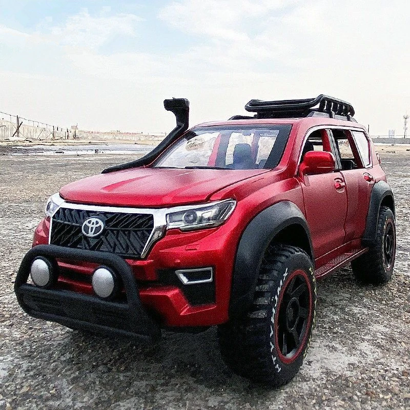 1:24 Toyota Prado SUV модель автомобиля из сплава литая металлическая игрушка