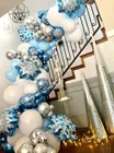 116 шт. Снежинка воздушные шары гирлянда арочный Комплект для мальчиков и девочек, День рождения воздушные шары льда Снежная королева металлический шар Baby Shower украшения