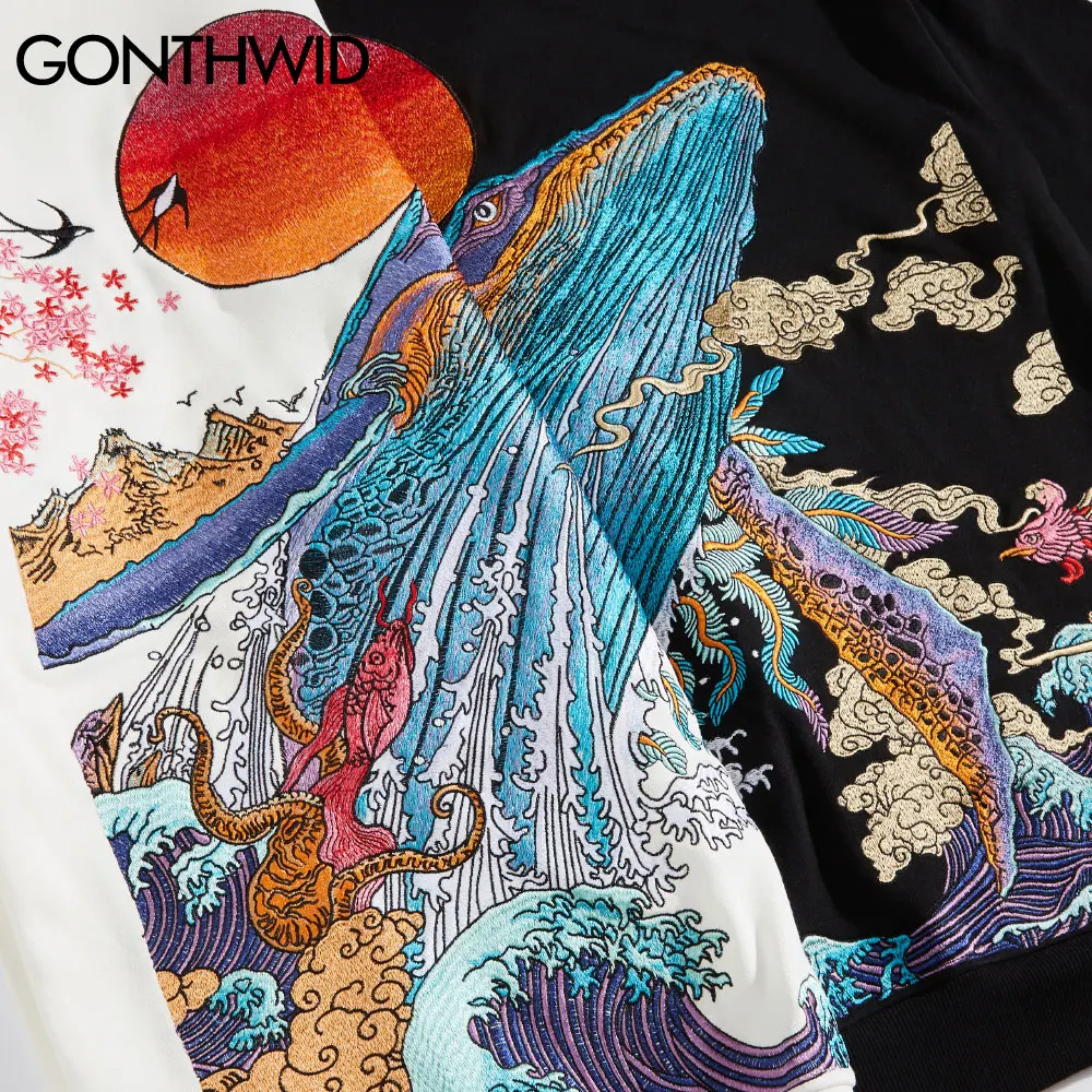 Толстовка мужская в стиле хип-хоп с вышивкой 2021 хлопковый пуловер капюшоном |