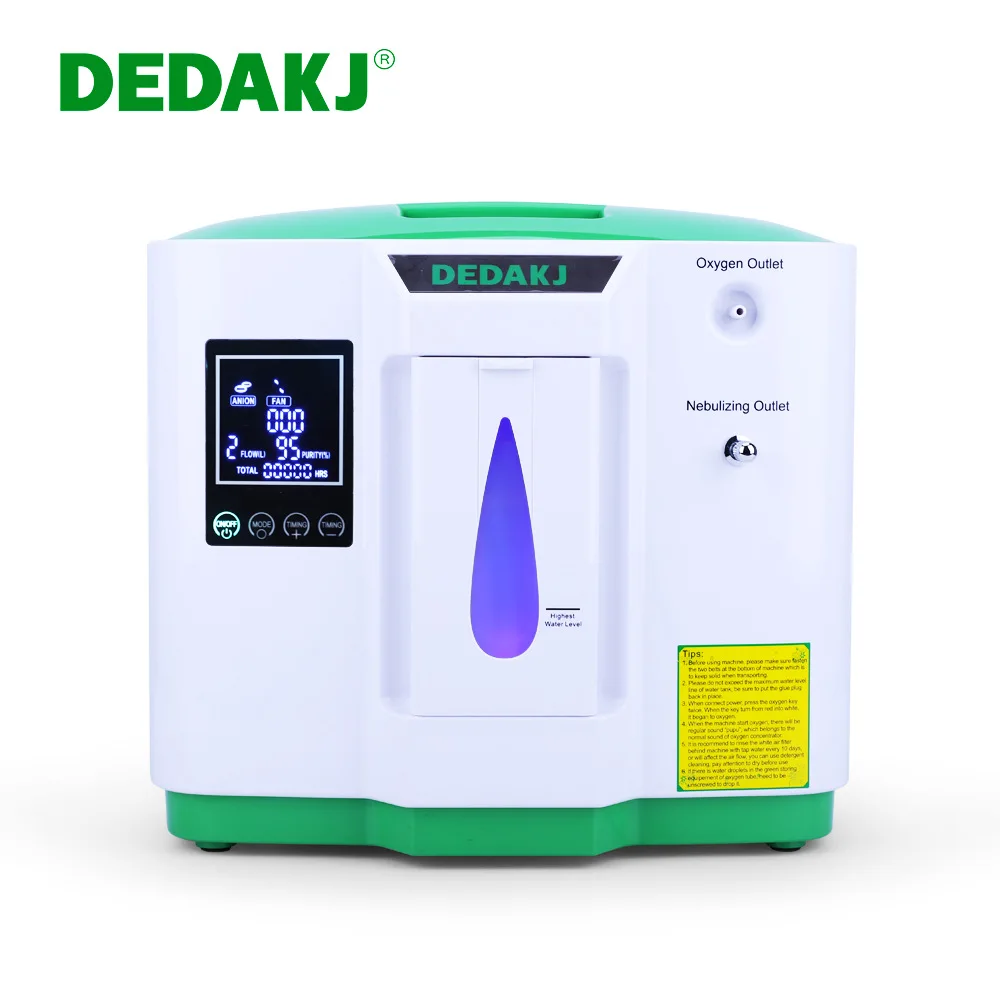 

DEDAKJ 2L-9L DE-2AW Upgraded Oxygen Generator Oxygen Concentrator Atomized Version English Version 110V 220v