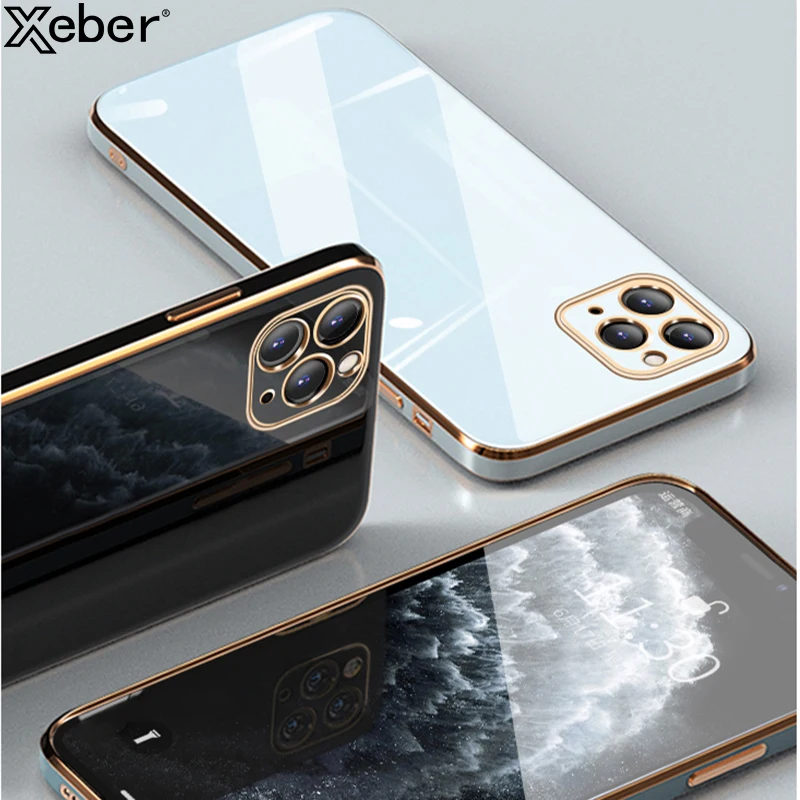 Чехол-накладка для iPhone 12 13 11 Pro Max XS Mini XR X 6 6S 8 7 Plus SE2 силиконовый | Мобильные