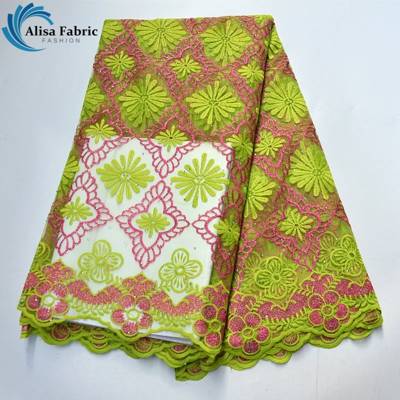 

Алиса в нигерийском стиле кружевная ткань Африканская кружевная ткань новейшая кружевная ткань с камнями 5 ярдов французское Тюлевое круже...