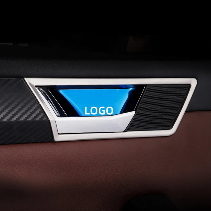 

4PCS/Set Auto Door Inner Handle Bowl Cover Case Sticker Decorative Sequins For Skoda Superb 3 2016-2019 Interior Car Accessories