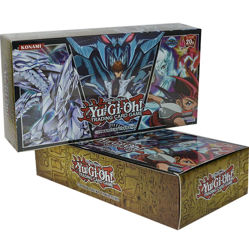 100 шт./компл. игра король Классическая Yu Gi Oh английская карта коллекция карт с флэш
